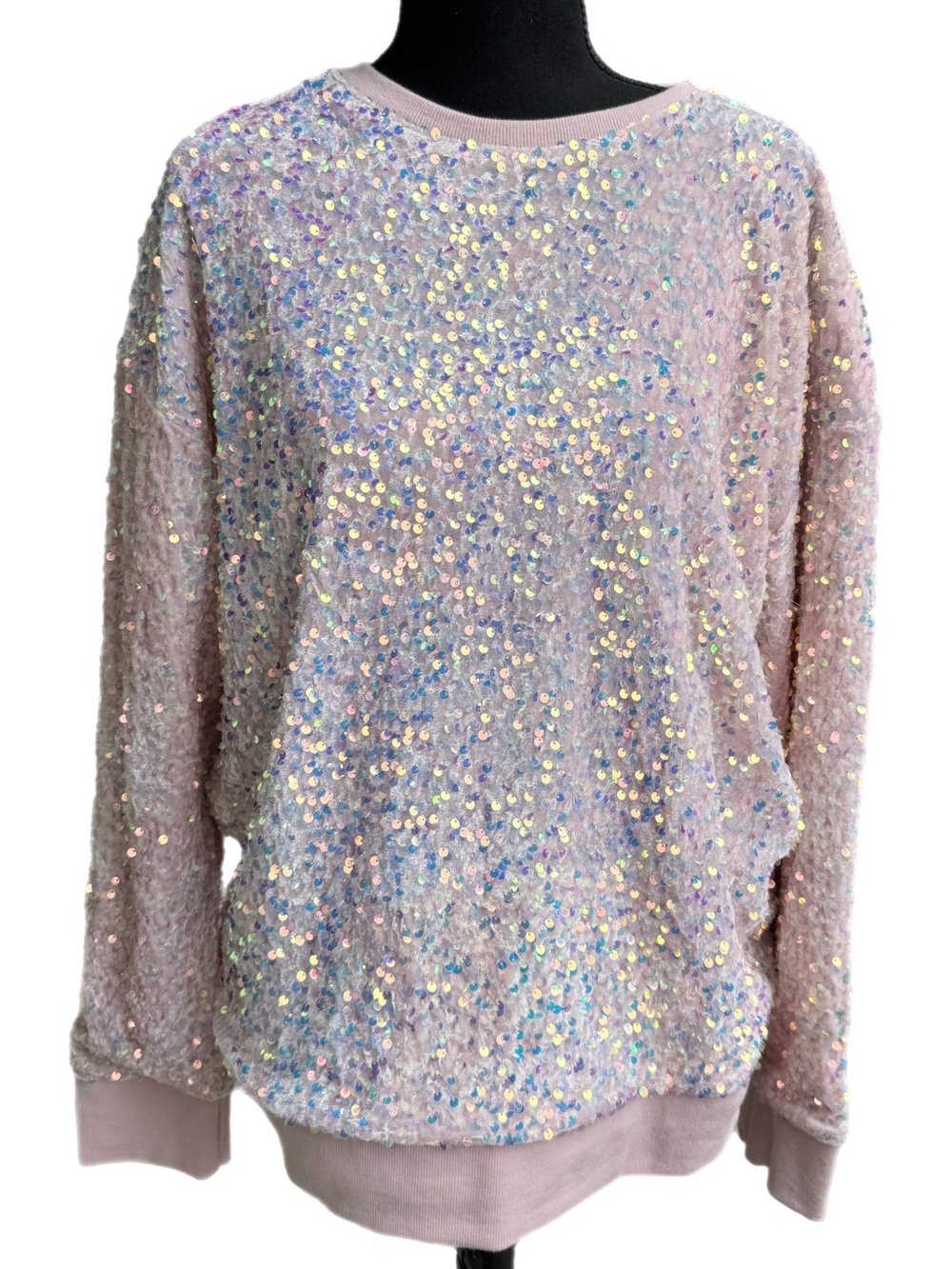 Blush Iridescent Sequin Sweater‎ – Shiraleah Chicago